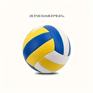 One Size 5 PVC Soft Indoor Outdoor Volleyball, Suitable for Beginners and Adults Sports Training Game Ball