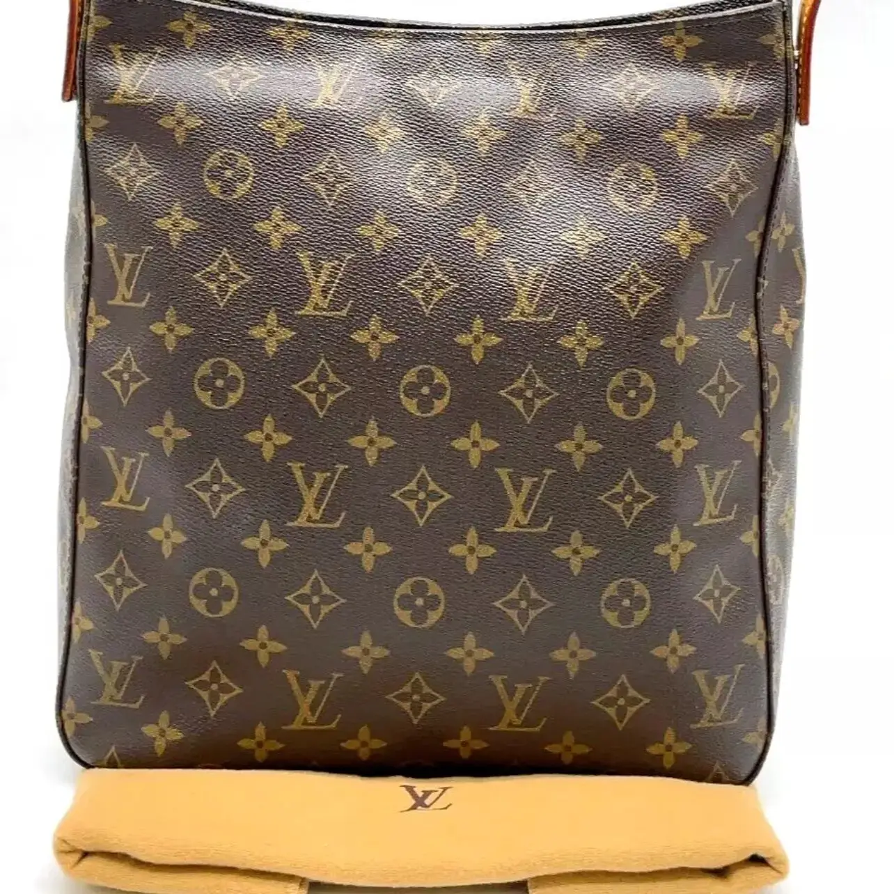 Pre-owned Louis Vuitton Canvas Shoulder Bags Shoulder Bag Sling bag Looping GM Monogram canvas