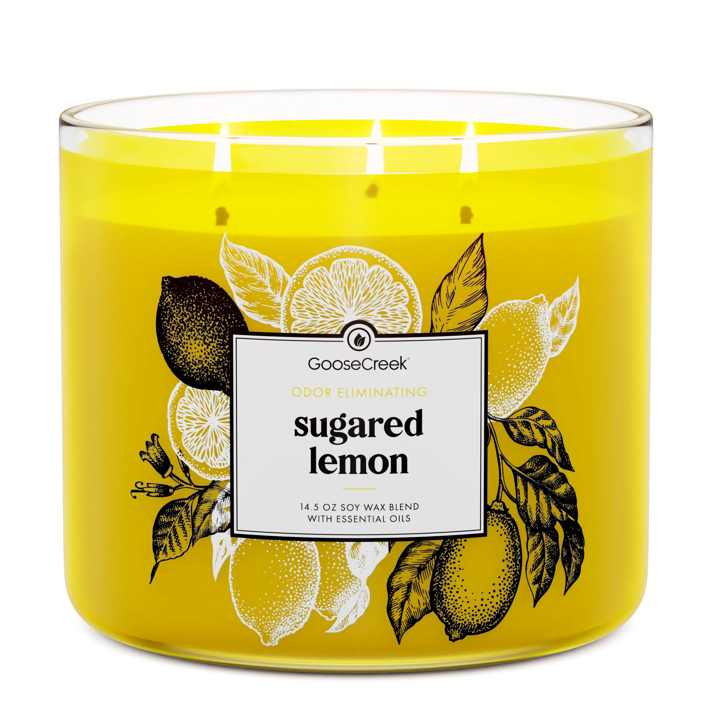 Sugared Lemon Odor Eliminating 3-Wick Candle Sugared Lemon Odor Eliminating 3-Wick Candle