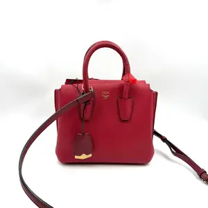 Pre-owned MCM AS SHOWN Clutches & Wristlets HZ 2119 Milla Mini Ruby Red Handbag 26.03.11
