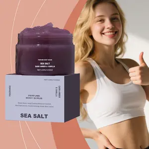 Amber Mint Scented Body Scrub, Gentle Cleansing, Smooth and Fine Texture, Body Skin Care Exfoliant, Moisturizing & Nourishing Formula