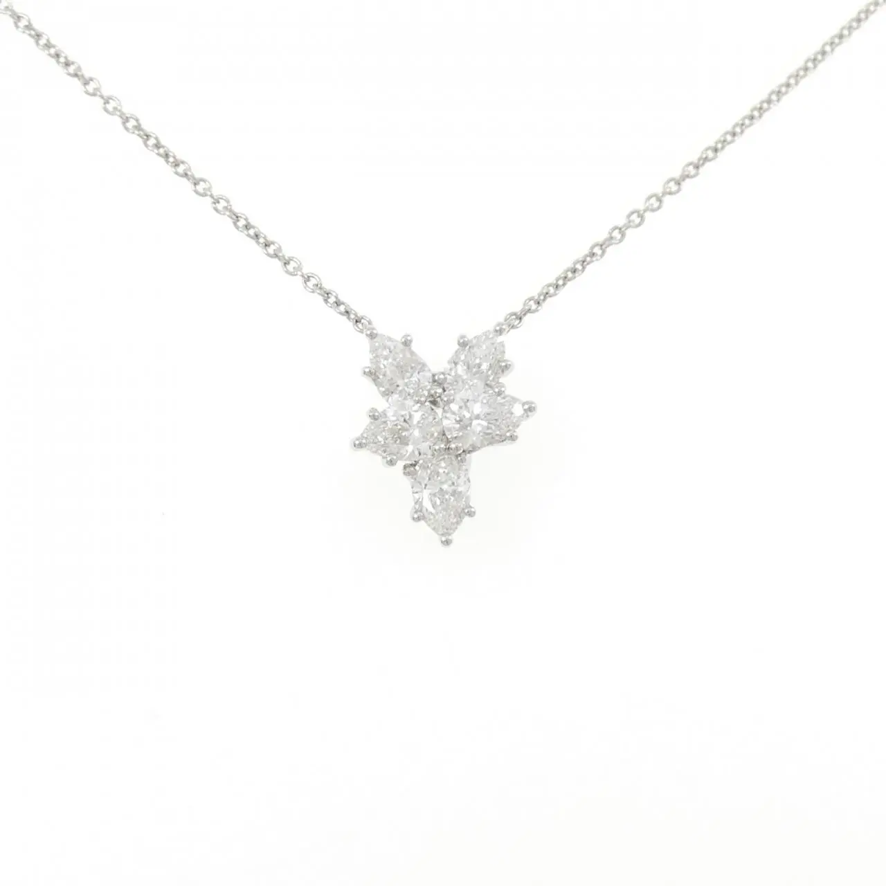 Harry Winston Winston Cluster Platinum Diamond Necklace