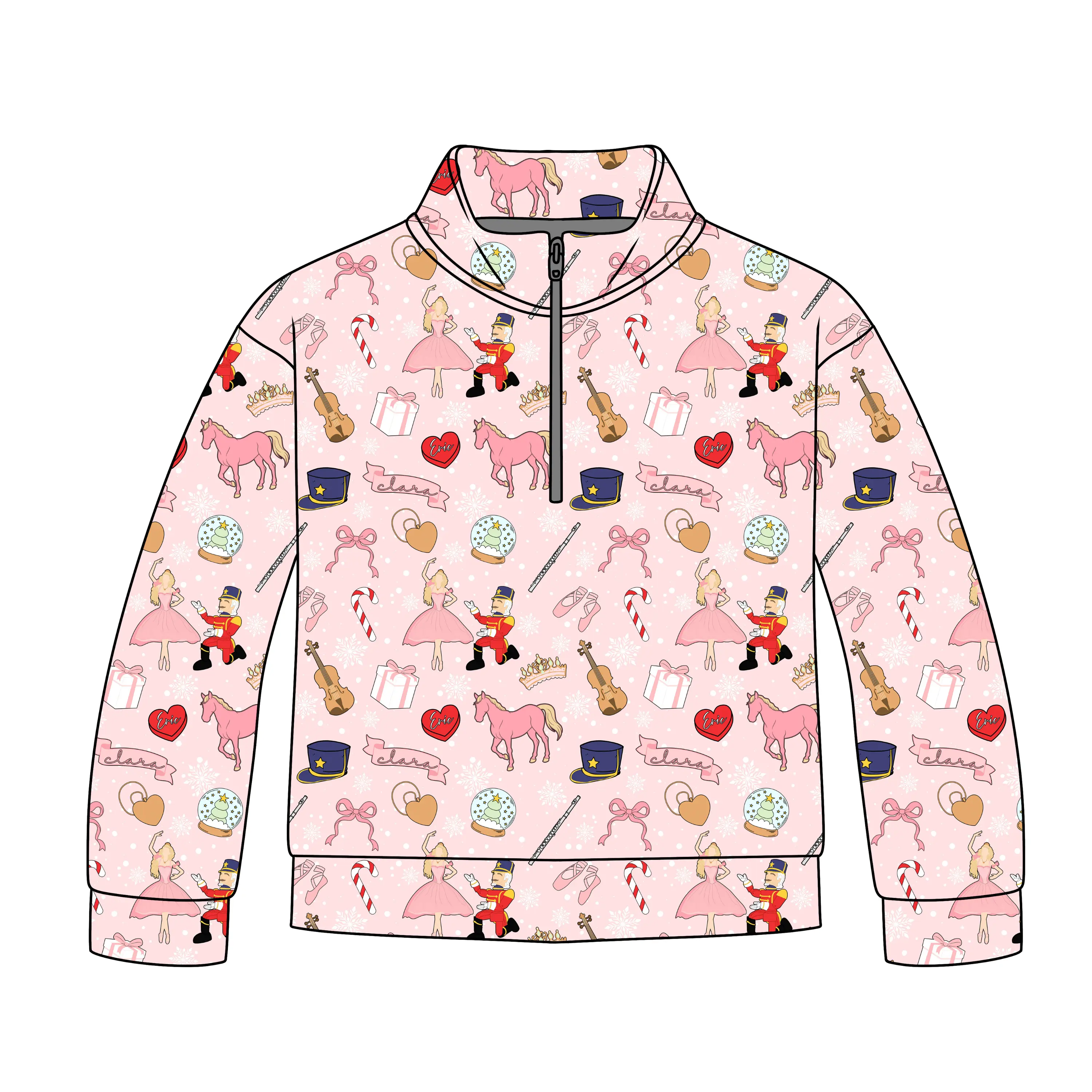 Nutcracker Ballet Adult Quarter Zip-Up **PreOrder**