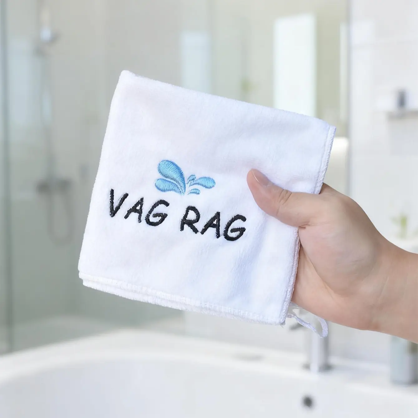 1 Pc 12 in Microfiber Embroidered Decorative Hand Towel, Quick Dry Towels, Lightweight Soft Towel for Girlfriend or Wife, Adult Humor Gag Gift, Perfect for Valentine's Day, Wedding Anniversary Bathroom Decor