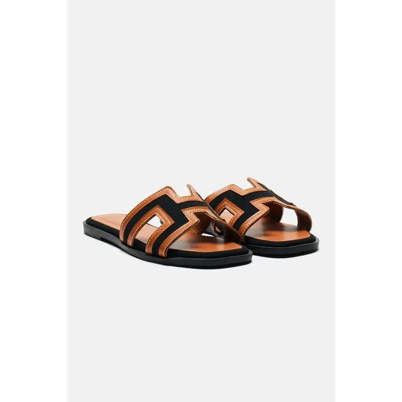Endless Fun Flat Sandals - Black