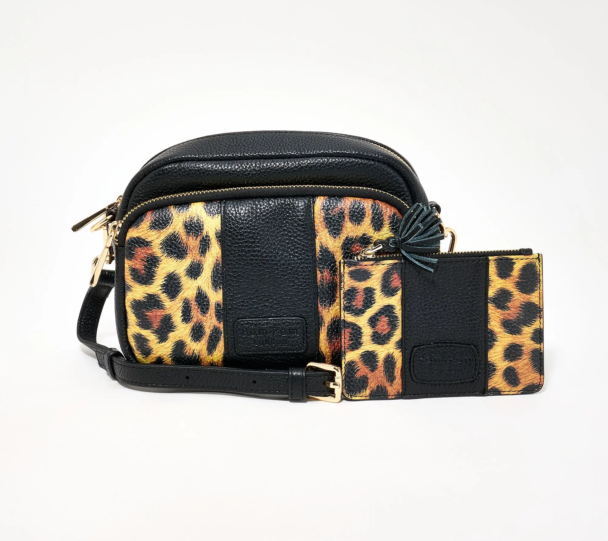 Pom Pom London Original Crossbody with RFID Slim Card Case Pom Pom London Original Crossbody with RFID Slim Card Case