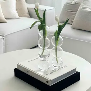 Bubble glass vase