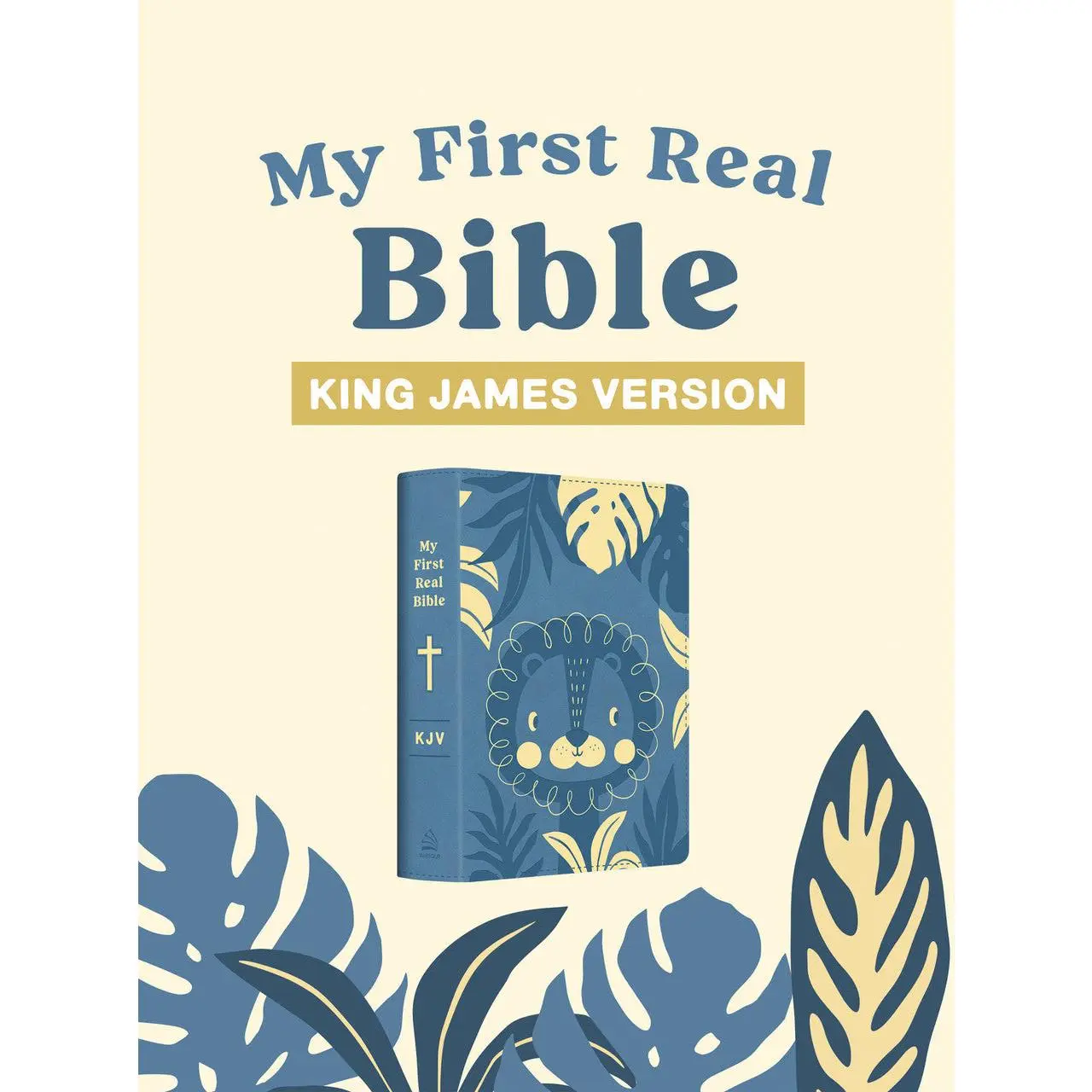 My First Real Bible for 3-5 Years - Barbour Publishing Compact Kid's Bible with Flexible Cover, 8.5 pt King James Version Scripture, Real KJV Text, Ideal for Carry to Church