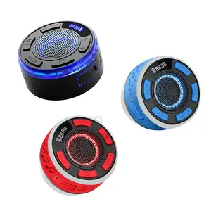 Wireless Shower Speaker - IPX7 High Quality Portable Speaker with Suction Cup and Time Display, Dynamic LED Lighting and Stereo Pairing, Hands-free Calling, First Choice for Birthday Gifts and Party Gifts  Black Audio Smartphone