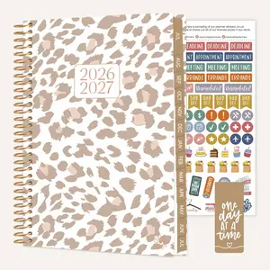 2026–27 Soft Cover Planner, 5.5" x 8.25" | Tan Leopard 2026–27 Soft Cover Planner, 5.5" x 8.25" | Tan Leopard