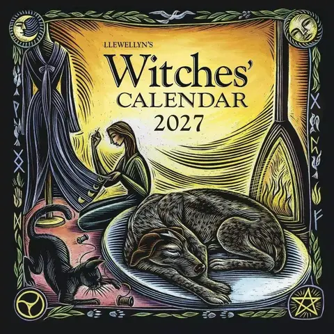 Llewellyn's 2027 Witches' Wall Calendar - Jennifer Hewitson Illustrated, Paper Print, Wall Mount, Date Tracking, Pagan Wiccan Tree Themed Office Stationery