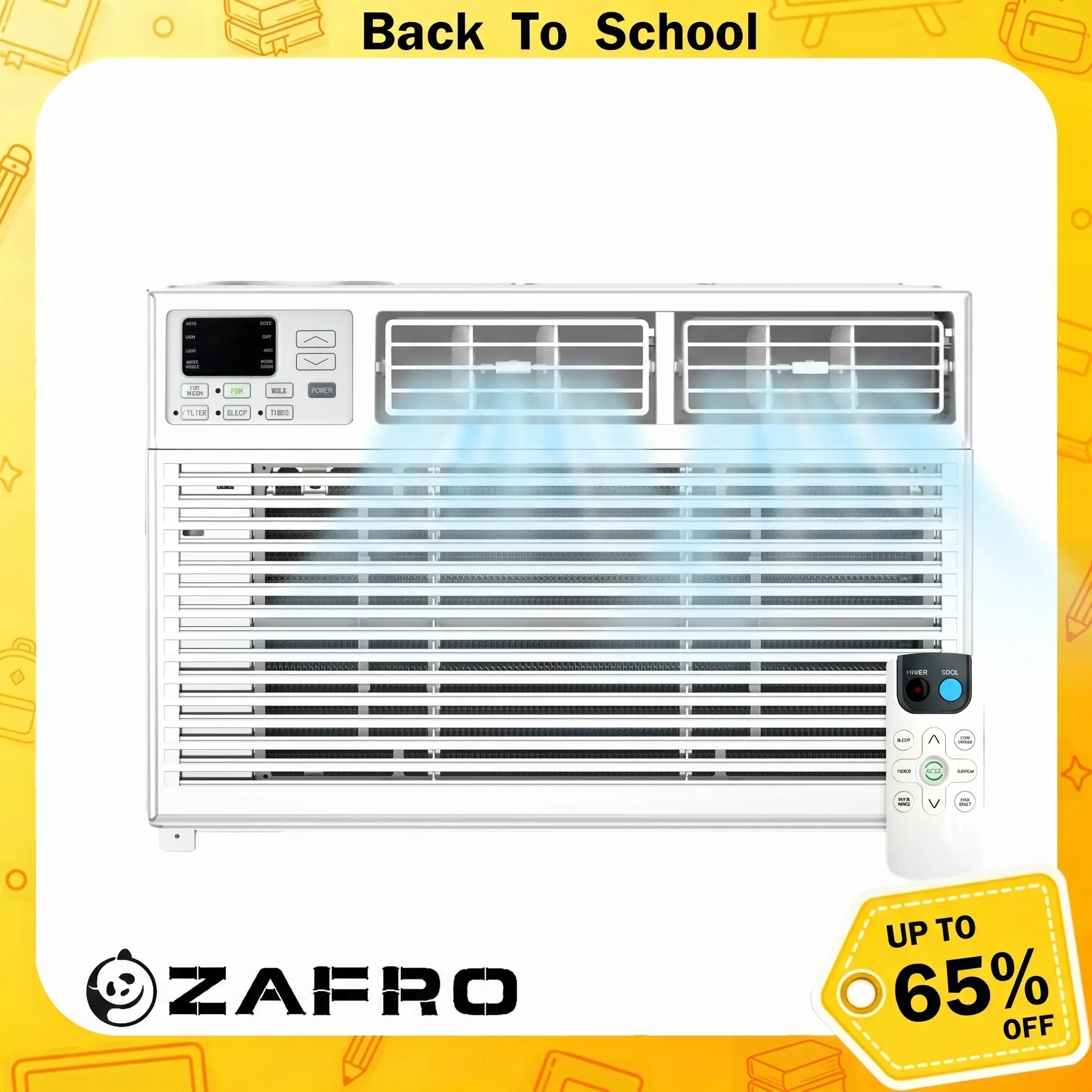 ZAFRO Window-Mounted Room Air Conditioner, Energy-Saving Window AC Unit, Window Ac Units, Energy Saving Ac