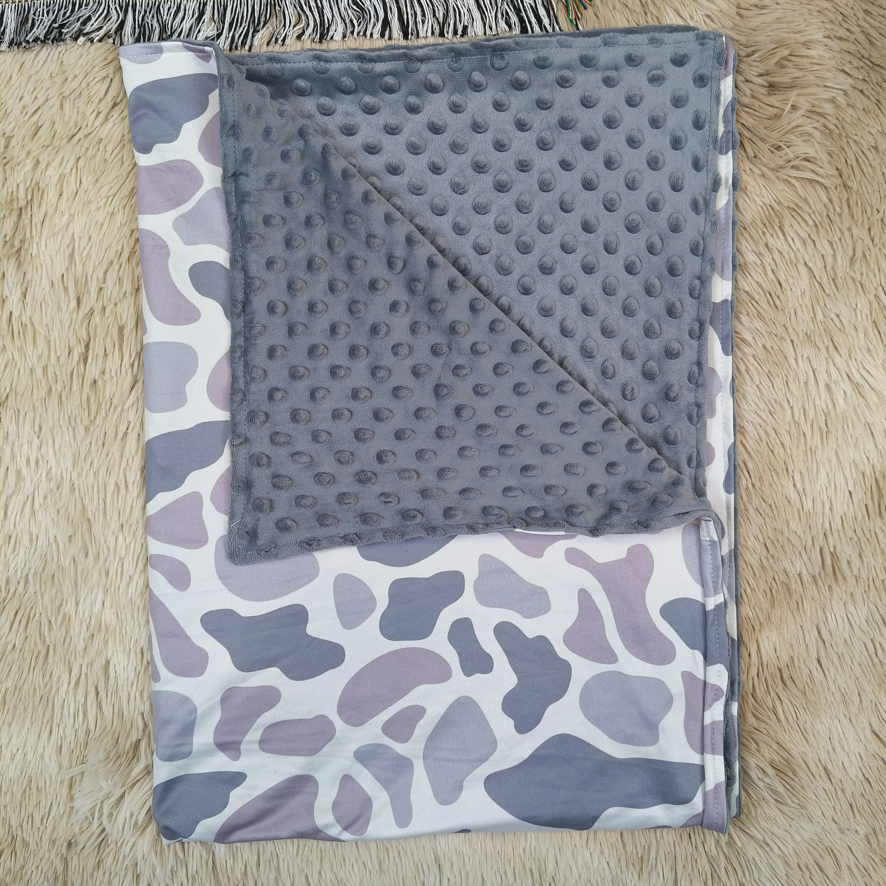 Camo printed hunting baby kids blankets Camo printed hunting baby kids blankets