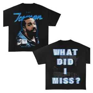 Drake "What Did I Miss" 2025 Tour T-Shirt, The Iceman OVO Sound Style Graphic Tee, Unisex Hip Hop Concert for Men and Women, Casual Retro Streetwear Fan Apparel Gift.