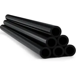6 Pcs 3/4'' Black PVC Pipe SCH 80 Plastic Pipe, 40'' Long