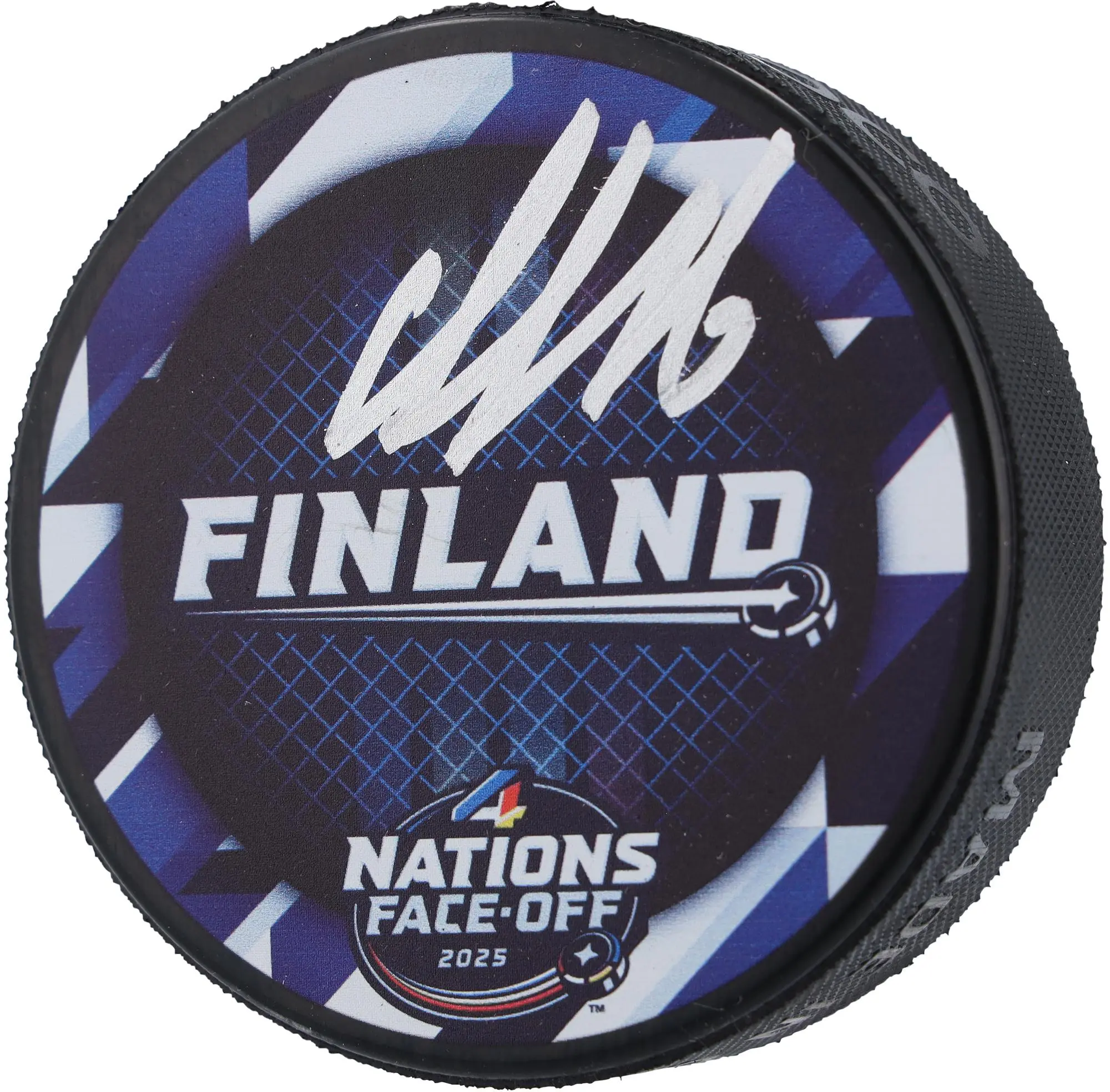 Aleksander Barkov Florida Panthers Autographed Team Finland 4 Nations Face-off Hockey Puck - Fanatics Authentic Certified