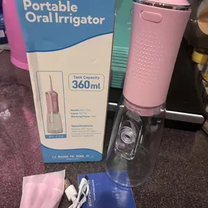 LINKEVAP 360ML Water Flosser for Teeth – Cordless Oral Irrigator with 4 Modes & 4 Tips, IPX7 Waterproof, Quiet Design, Portable Teeth Cleaner for Home & Travel