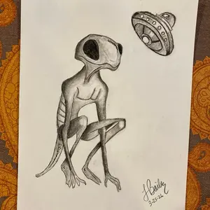 Creep, charcoal, 9 x 12