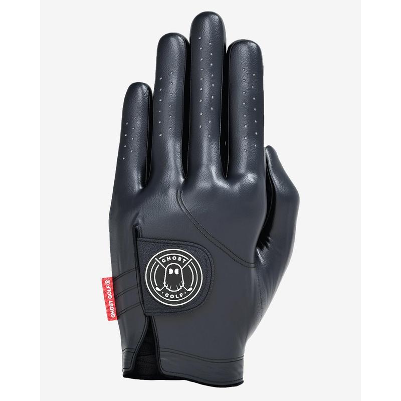 Women's Ghost Black Golf Glove - Premium AAA Cabretta Leather, Soft Feel, Excellent Grip, Perforated Stretch Zones, USGA Conforming