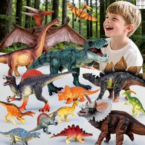 Realistic Dinosaur Model Set, Action Figures, 14-Piece Educational Toy for Kids, Boys & Girls, Early Learning Cognitive Development Gift,STEM Toy Children Day gift Set  Birthday Gift