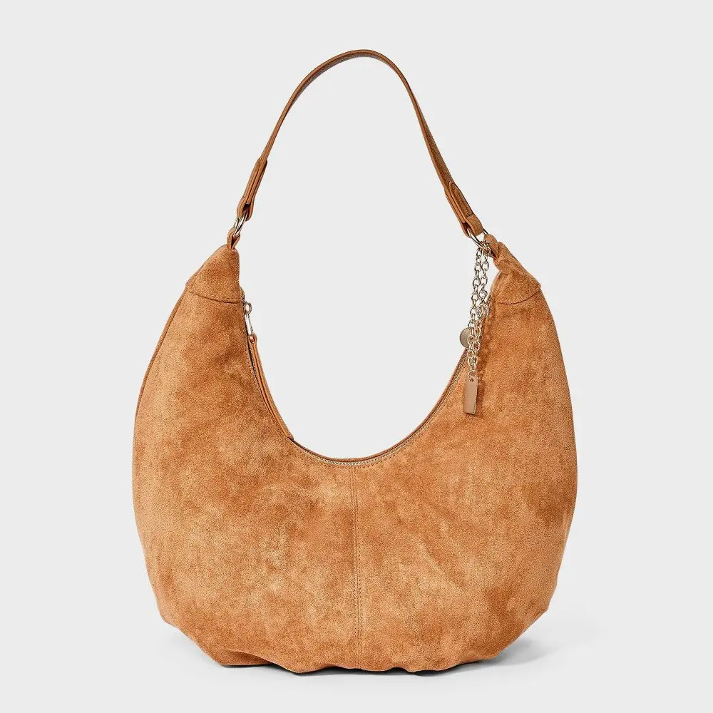 Oversized Crescent Shoulder Bag - Universal