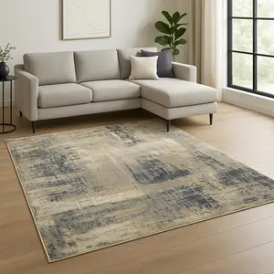 HomeRoots 569466 8 x 10 ft. Brown Abstract Hand Knotted Rectangle Area Rug