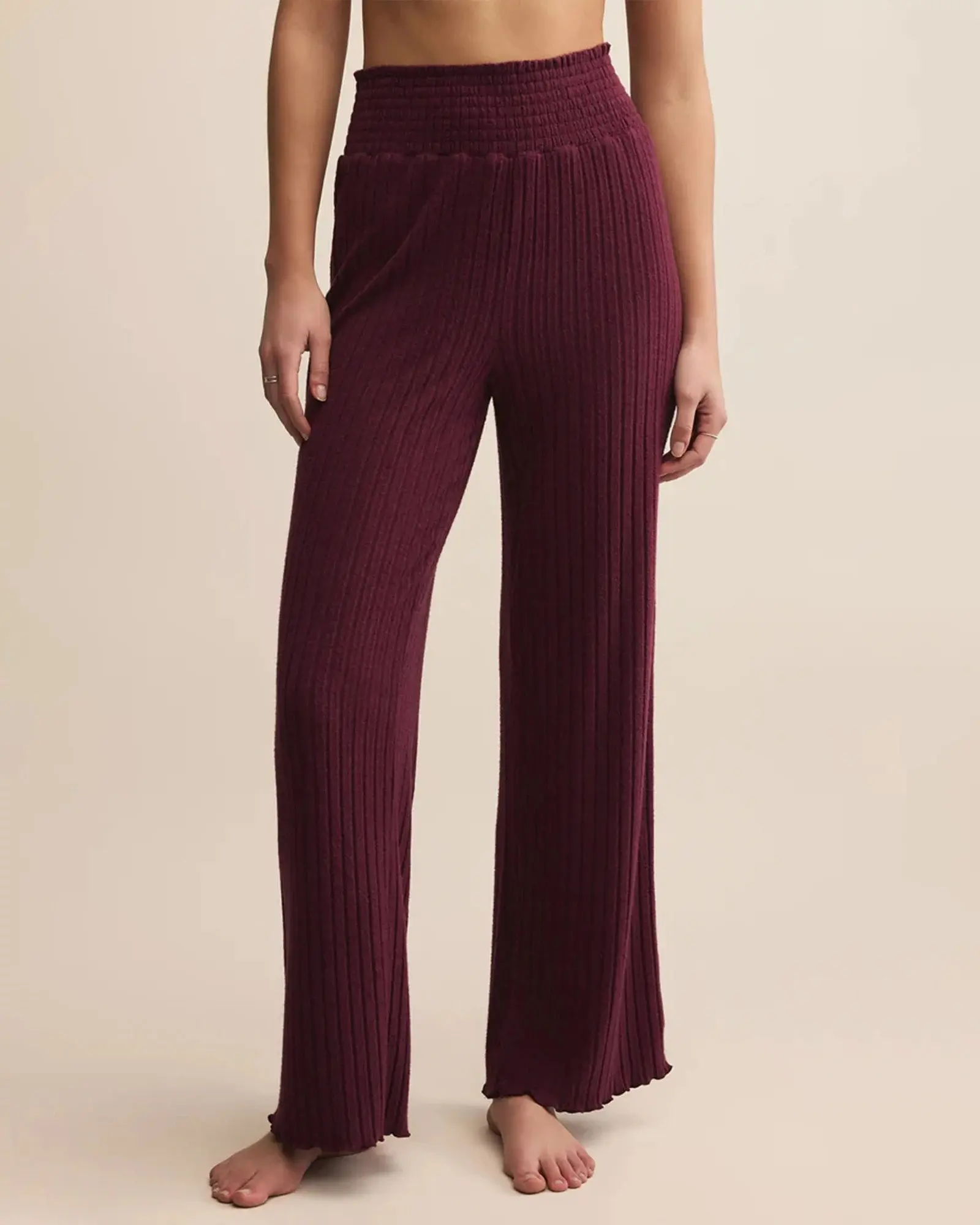 Dawn Smocked Ribbed Pant