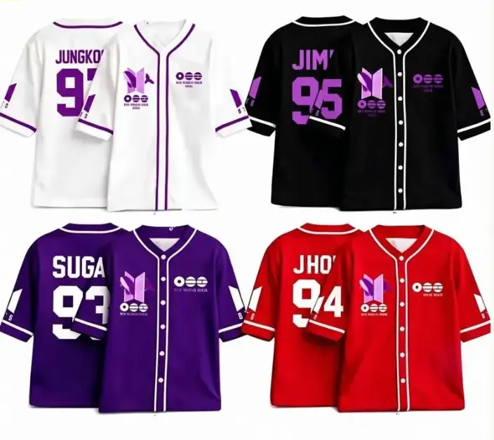 2026 World Tour Jersey, Arirang Concert Jersey, Personalized Name and Number Fan Shirt, Music Tour Inspired Baseball Jersey, Matching Friends Concert Shirt, Birthday Gift for Music Lovers