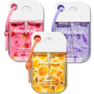 3-Pack Hand Sanitizer Spray – Travel Size with Cute Keychain| Scented Pocket Mist for Women & Teens| Hydrating, On-the-Go Germ Protection, Ideal Gift Set