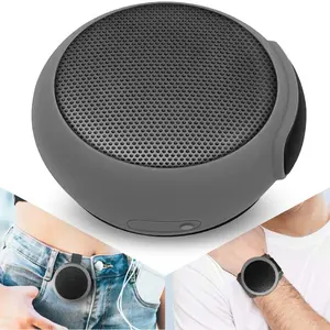 ANCwear Portable Bluetooth Speakers Wireless Mini Speaker， Wearable Speaker with Microphone, 9.5H Playtime, IPX6 Waterproof for Sports, Outdoor Travel， TWS Dual Pairing Portable Speaker, Clip on Bluetooth Speaker Watch MP3 Player