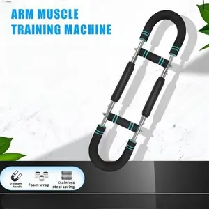 Chest and arm exercise machine, portable, home fitness, upper body workout equipment for men and women, arm trainer, adjustable chest expander, portable power, detachable design (color random)