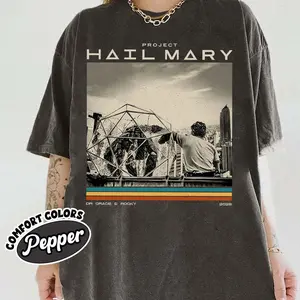 Project Hail Mary Vintage Shirt, Sci-Fi Space Novel Fan Tee, Funny Nerd Book Lover Graphic T-Shirt