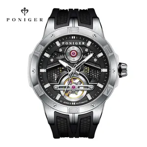 PONIGER Mysterious Elegance Watch - 21 Jewels Automatic Movement with Distinctive Charm for Sophisticated Style
