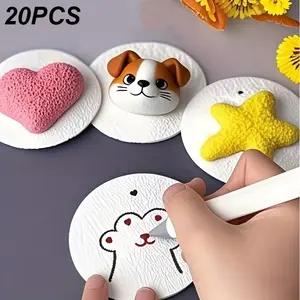 20pcs 3D Round Foam Paper Craft Kit, DIY Craft Model Set, Fun Art Supplies for DIY Projects & Creative Activities, Ideal Gift for Christmas, School, Office & Home Use