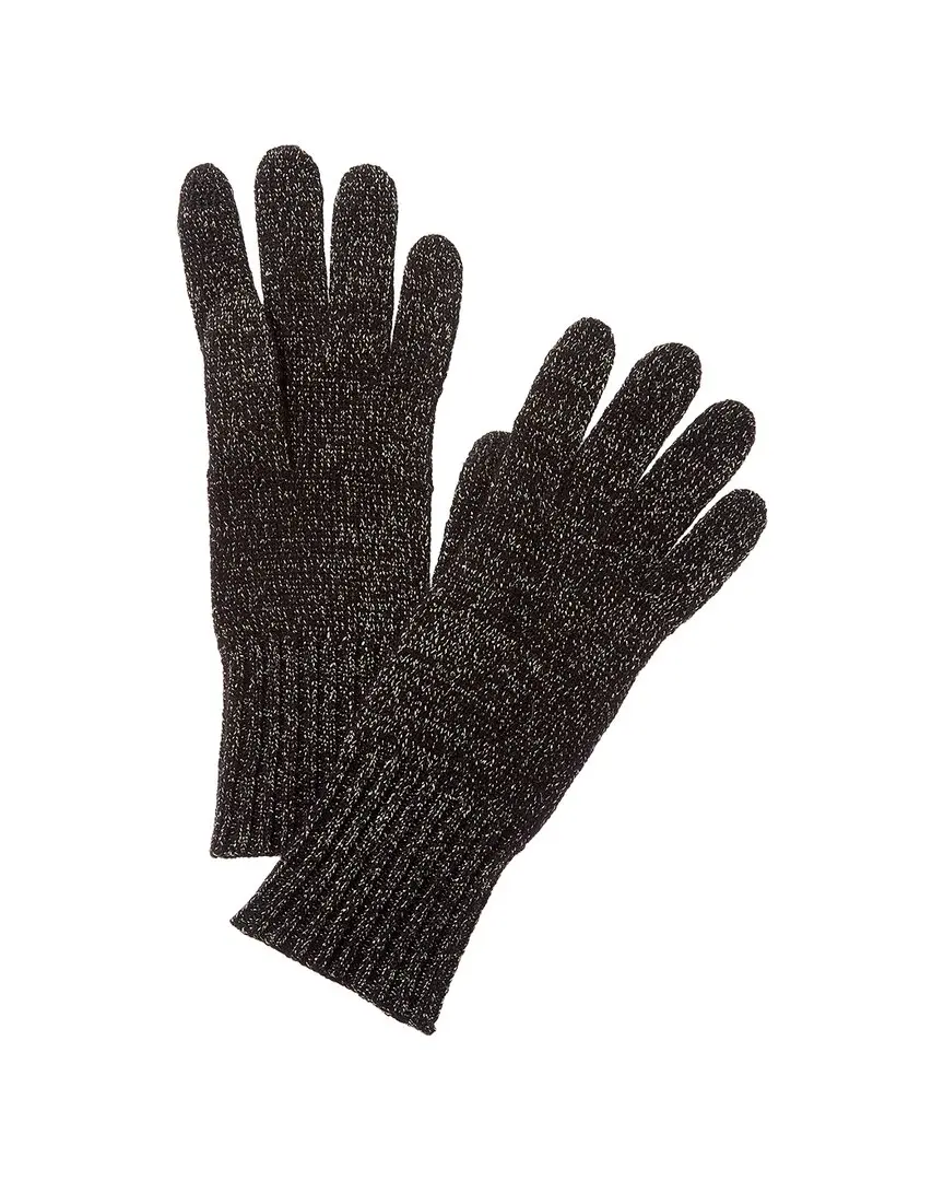 Hannah Rose Lurex Cashmere Gloves