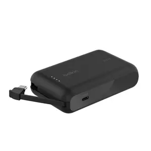 Belkin BoostCharge Power Bank 10K with Integrated Cable