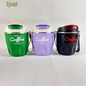 High-Value Travel On-The-Go Cup, Simple Stainless Steel Coffee Mug, Outdoor Portable Coffee Cup Wholesale