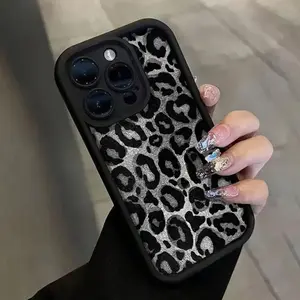 Cool Leopard Print Phone Case, Creative Tpu Material, Fits iPhone 16 Pro Max 11 12 Pm 13 Pro 14 15 Plus 15 Pro Max 17 Air Gift