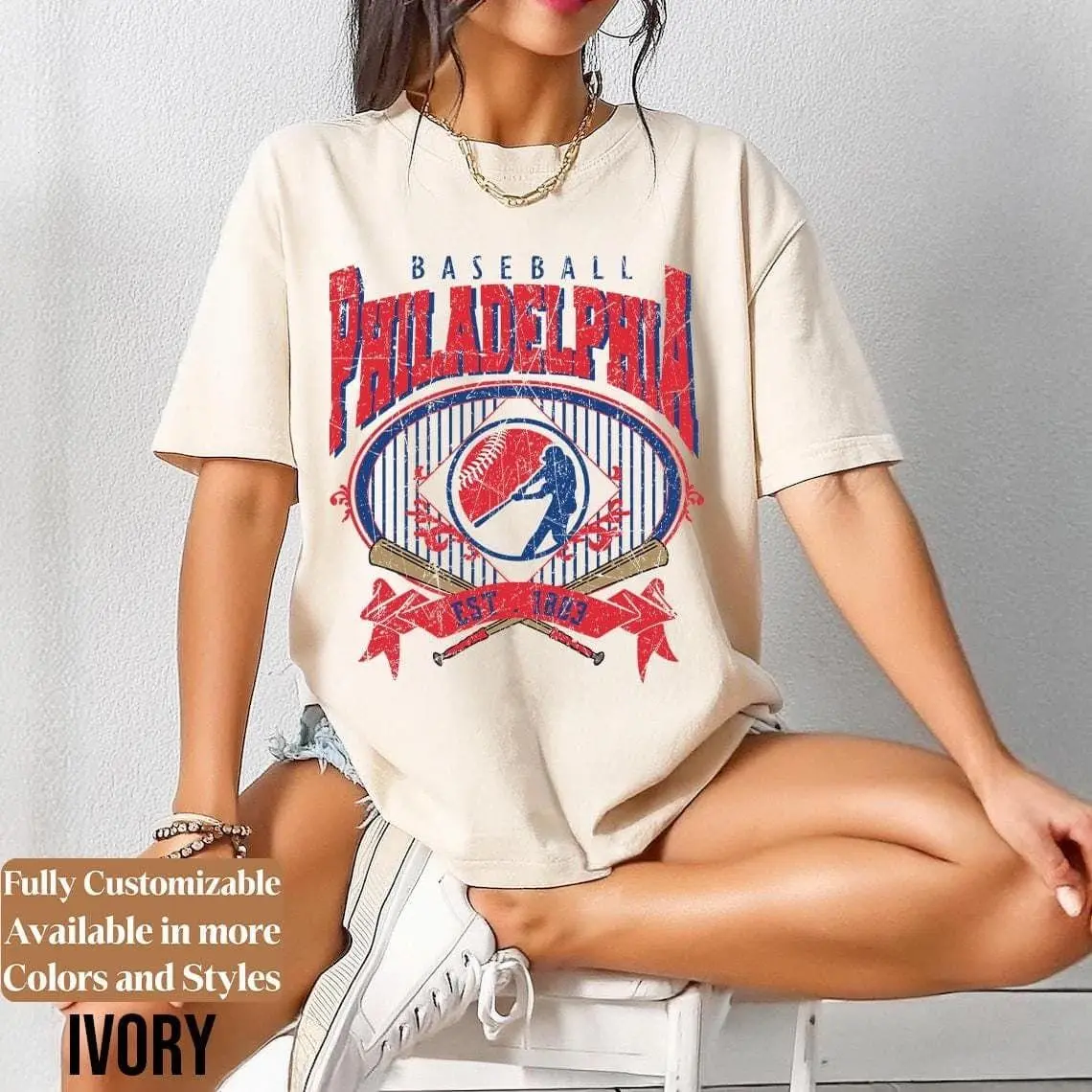 Retro Philadelphia Baseball Shirt, Vintage Red October Comfort Colors Tee, Philly Ballpark Fan Apparel
