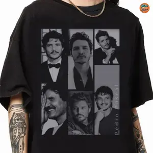 Pedro Pascal Graphic Movie Vintage T-Shirt, Stylish Pedro Pascal Shirt for Fans, Gift For Women, Gift For Man, Trending Shirt