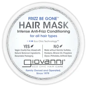 Giovanni Frizz Be Gone™, Hair Mask, Intense Anti-Frizz Conditioning, 10 fl oz (295 ml)
