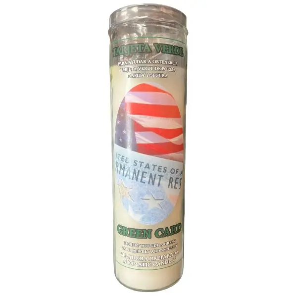 Candle Perfume - Veladora Preprada - Tarjeta Verde Decor Ornament Decoration