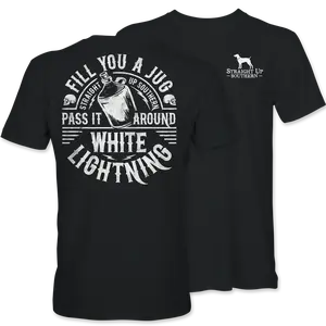 White Lightning - Moonshine Jug T-Shirt, Gift For Men And Women