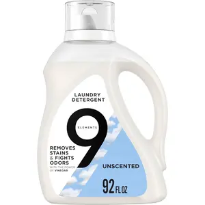 Liquid Laundry Detergent, Unscented, Vinegar Powered, 92 fl oz, 1 count