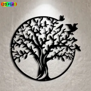 1pc Tree of Life Metal Wall Art, Exquisite Tree of Life Statue Mural, Ideal Gift for New Year, Christmas, Nature & Home Decor Enthusiasts,  Wall Sculptures, Perfect for Living Room Wall & Garden Fence, Stunning Year-Round Outdoor & Indoor Decor