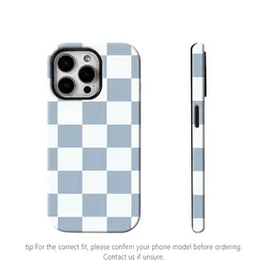Anti-slip Checkerboard Phone Case for iPhone17 Air 16 Pro Max 15 14 Plus 13 12 11 8 XR XS Anti-fingerprint and oil stain resistant, wear-resistant and scratch-resistant, premium texture.