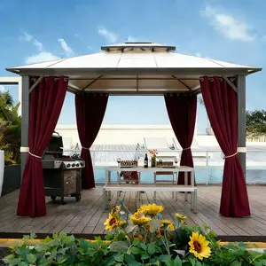 4-Piece Blackout Curtains, Heat Insulation & Noise Reduction, Privacy Protection, Thermal Insulated Curtains, Soundproof Curtains, Red Curtains, Christmas Decorative Partition Curtains for Living Room, Bedroom and Balcony