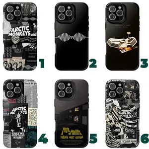 Arctic Monkeys Aesthetic AM, Favourite Worst Nightmare, Tranquility Base Hotel & Casino, Themed Phone Case Premium Matte Texture, Protection, Shockproof, Anti-Drop, Anti-Fingerprint For IPhone 17-12, Pro Max, Pro Plus, and Samsung S25-22 Protection Safety
