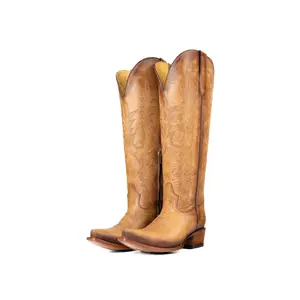 Scarlett Tall Wide Calf Snip Toe Cowgirl Boot