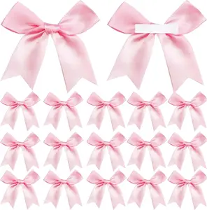 50 count  Wrap Bows  Satin Ribbon Bows 3.3 Inch Craft Bows for  Wrapping DIY  Bags Holiday Gifts Bag Party Decorations, Wedding Decor Christmas Birthday Presents (Light )